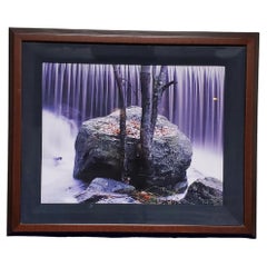 Photographie de Timothy Wolcott signée, intitulée et encadrée en mat « In The Rivers Path '94'