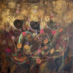 "Friends" Oil Painting 39" x 39" inch by Timur Ernst Akhmedov