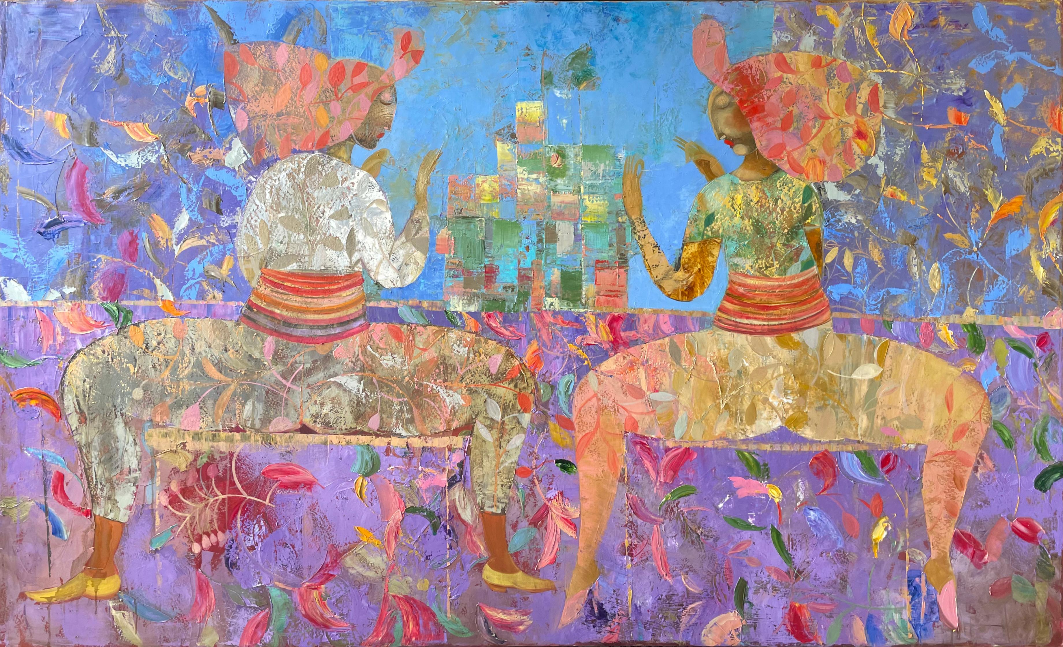 „Spiel“ Ölgemälde 47" x 79" Zoll von Timur Ernst Akhmedov

Timur Akhmedov ist ein Künstler aus Usbekistan. Er wurde am 5. November 1968 in Taschkent geboren. Abschluss der Kunsthochschule. Seit 1990 hat er an mehr als 40 Ausstellungen in Usbekistan,