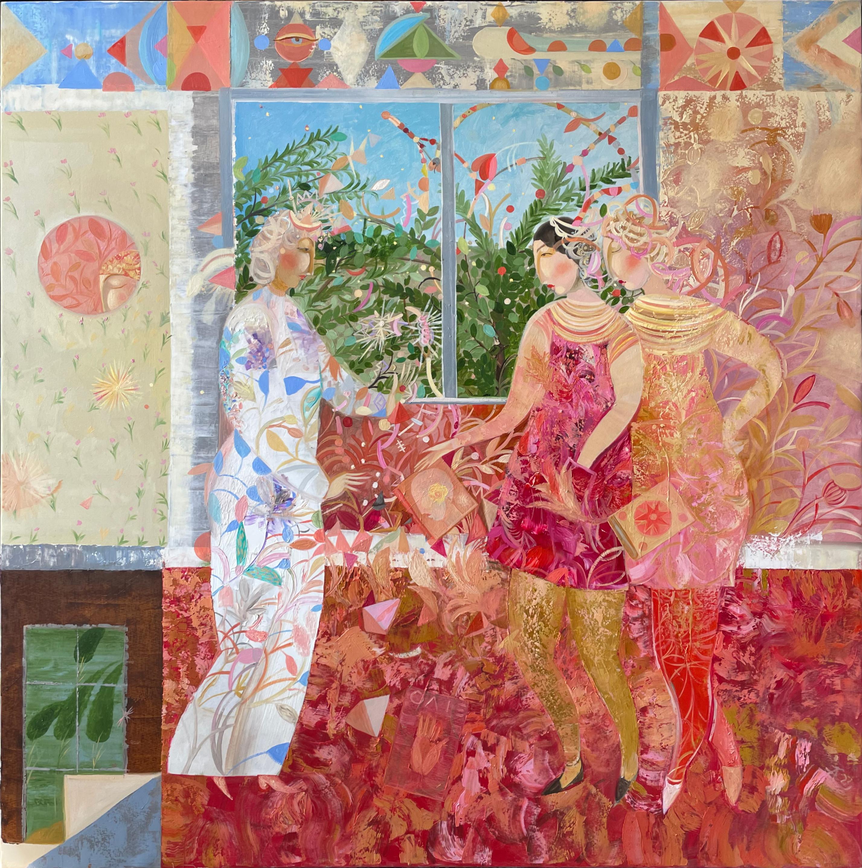 „Magic Day“ Gemälde 47" x 47" Zoll von Timur Ernst Akhmedov