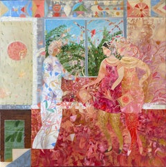 "Magic Day" Painting 47" x 47" inch by Timur Ernst Akhmedov
