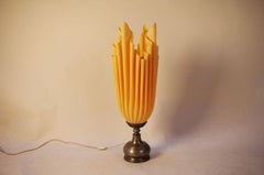 Tin and Resin Lamp by Georges Jacob, circa 1960