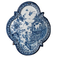Tin-Glazed Plaque in the Style of Old Dutch Delftware