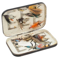 Tin Of Fly Fishing Salmon Flies
