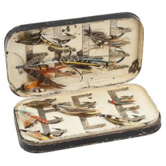 Tin Of Fly Fishing Salmon Flies
