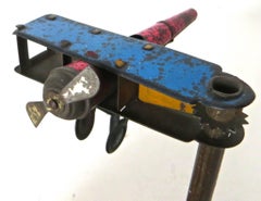 Tin Penny Toy Bi-Plane Horn, Germany, circa 1910