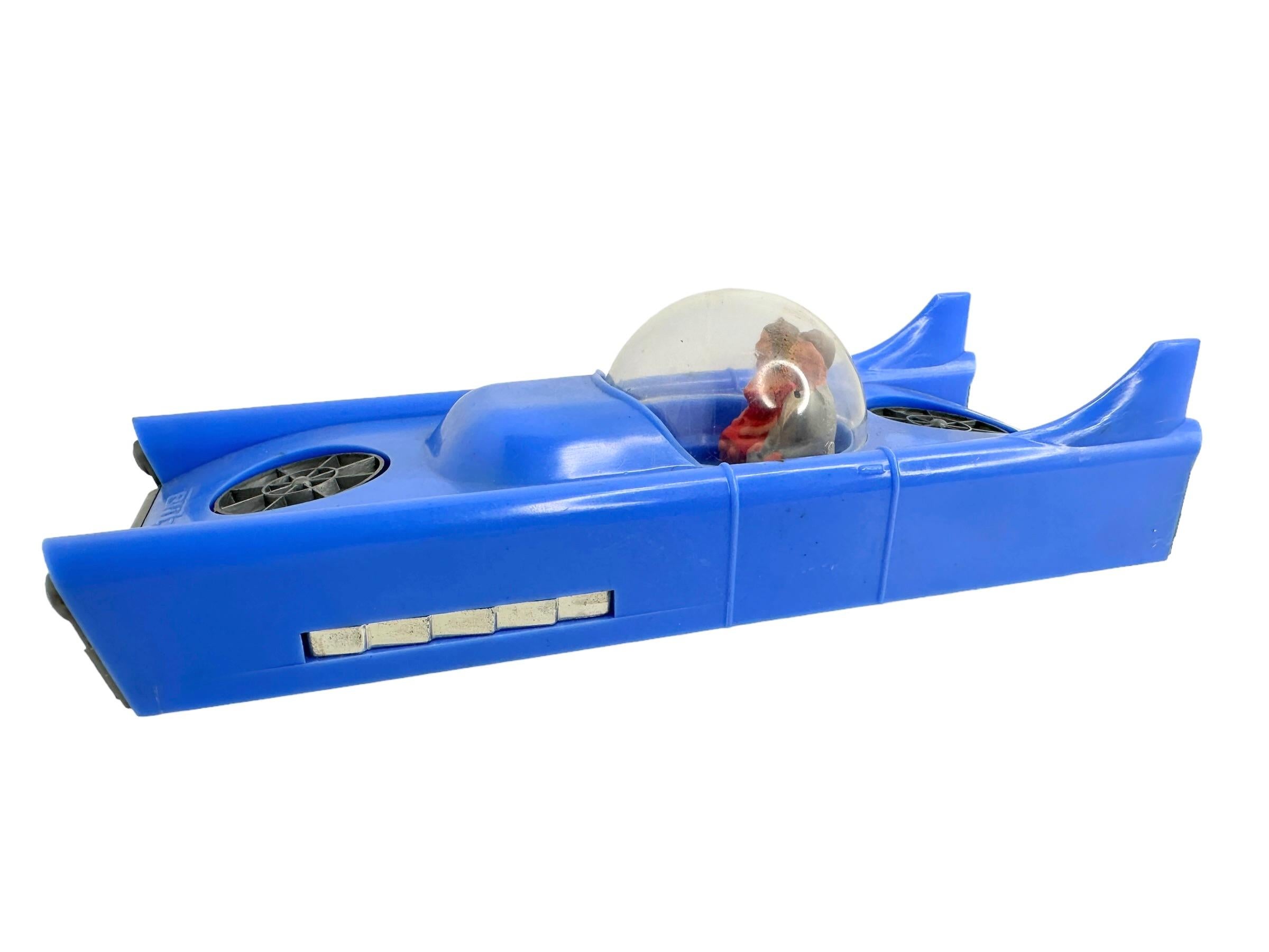 Tin Plastic Futuristic Blizzard 2000 Friction Toy Car Vintage GDR 1960s In Good Condition For Sale In Nuernberg, DE