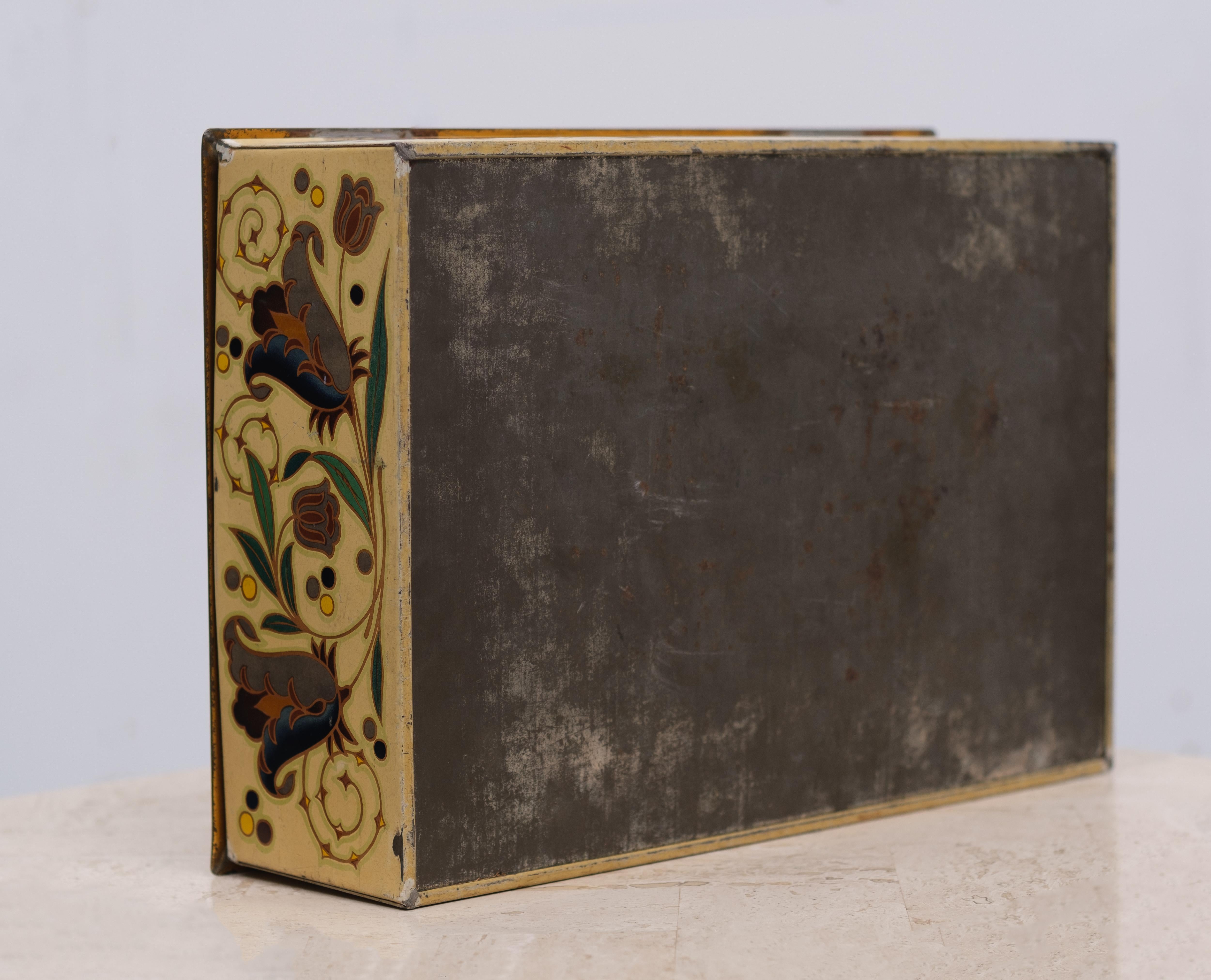 Dutch Tin Plated Box 1920/30 Wed J Bekkers Zoon Dordrecht Holland