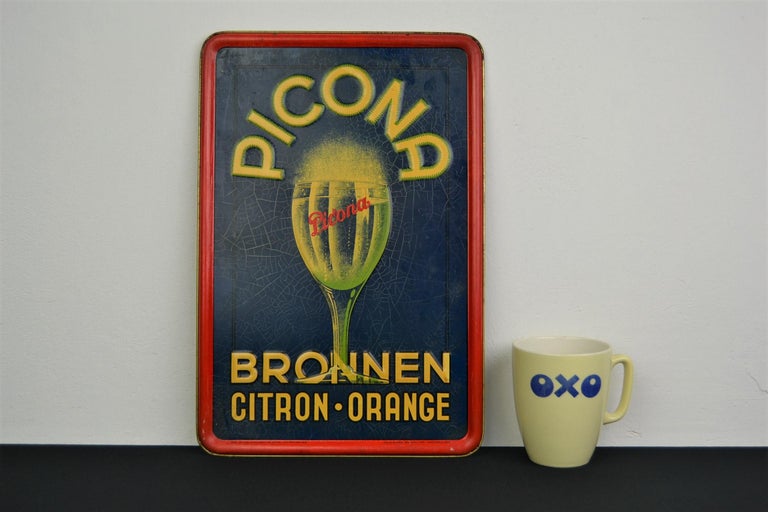 Tin Sign Lemonade, 1930s, Belgium For Sale 13