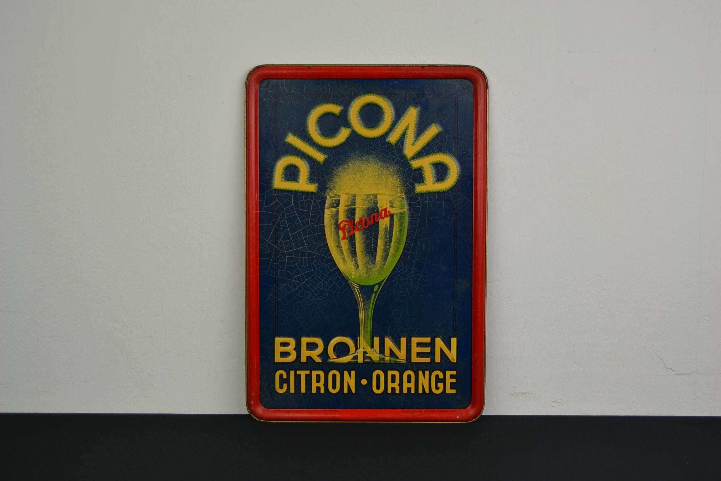 Tin Sign Lemonade, 1930s, Belgium 14