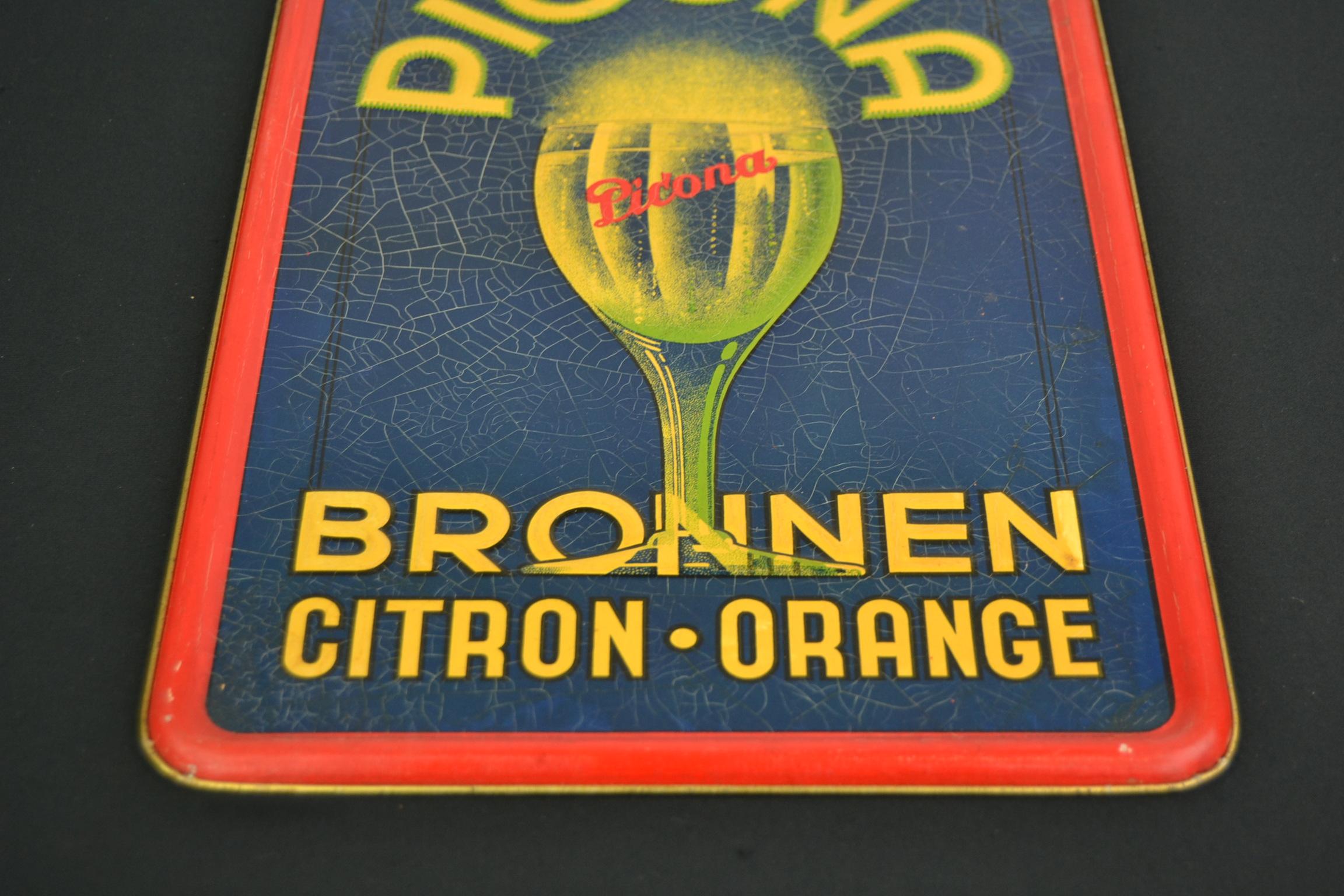 20th Century Tin Sign Lemonade, 1930s, Belgium