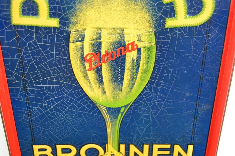 Tin Sign Lemonade, 1930s, Belgium For Sale 1