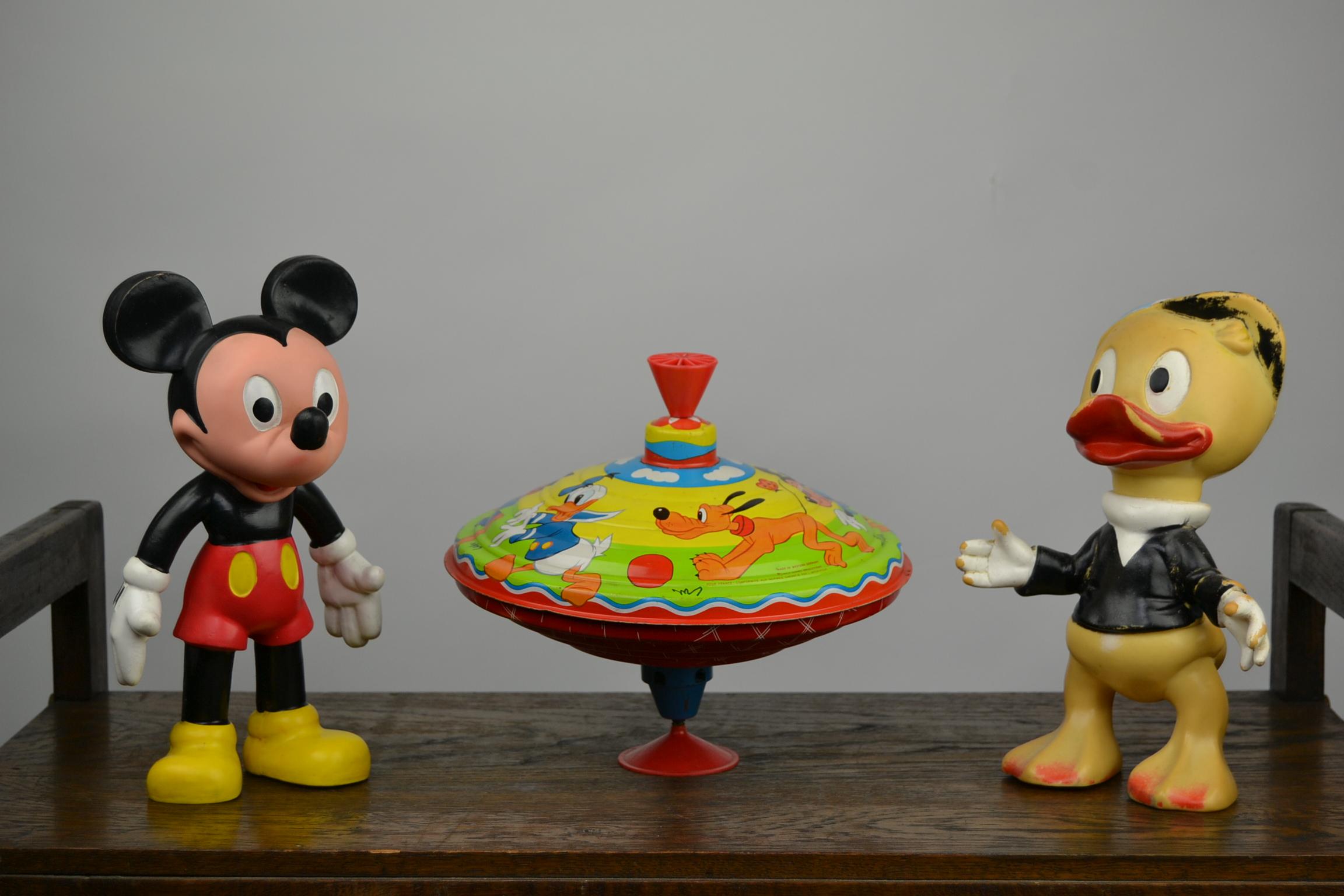 Zinn Spinning Top Spielzeug, Disney-Charakter  Von LBZ, Westdeutschland im Angebot 11