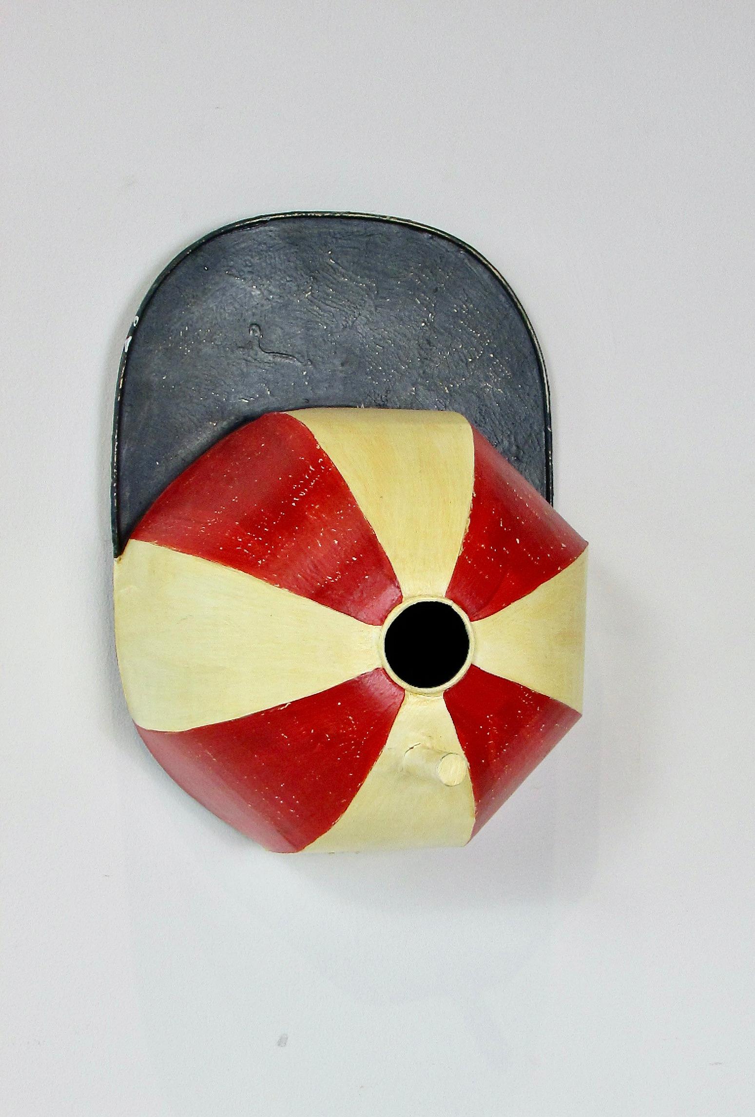 American Tin toleware birdhouse shaped as a Childs hat For Sale