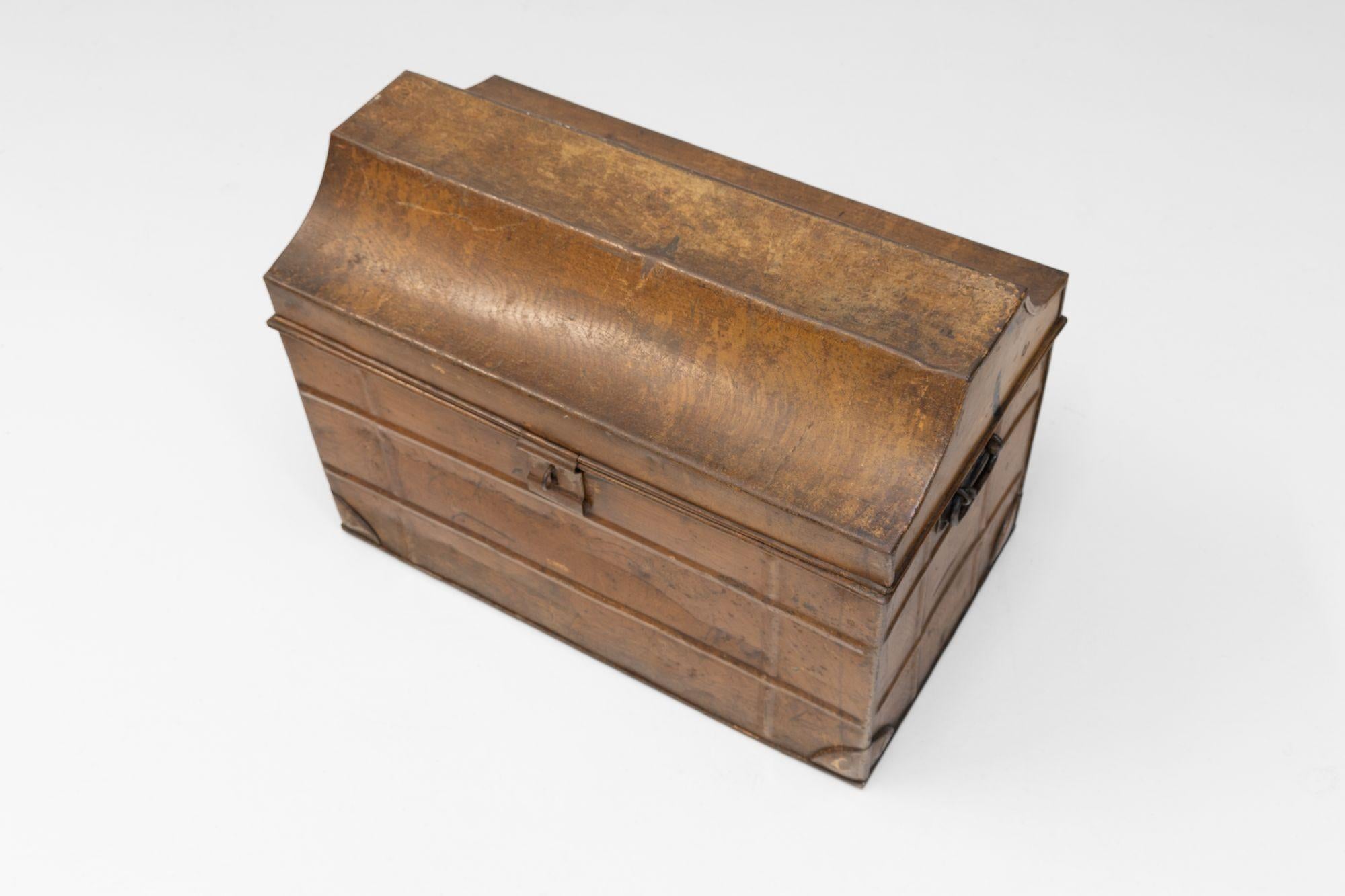 Steel Tin Trunk For Sale