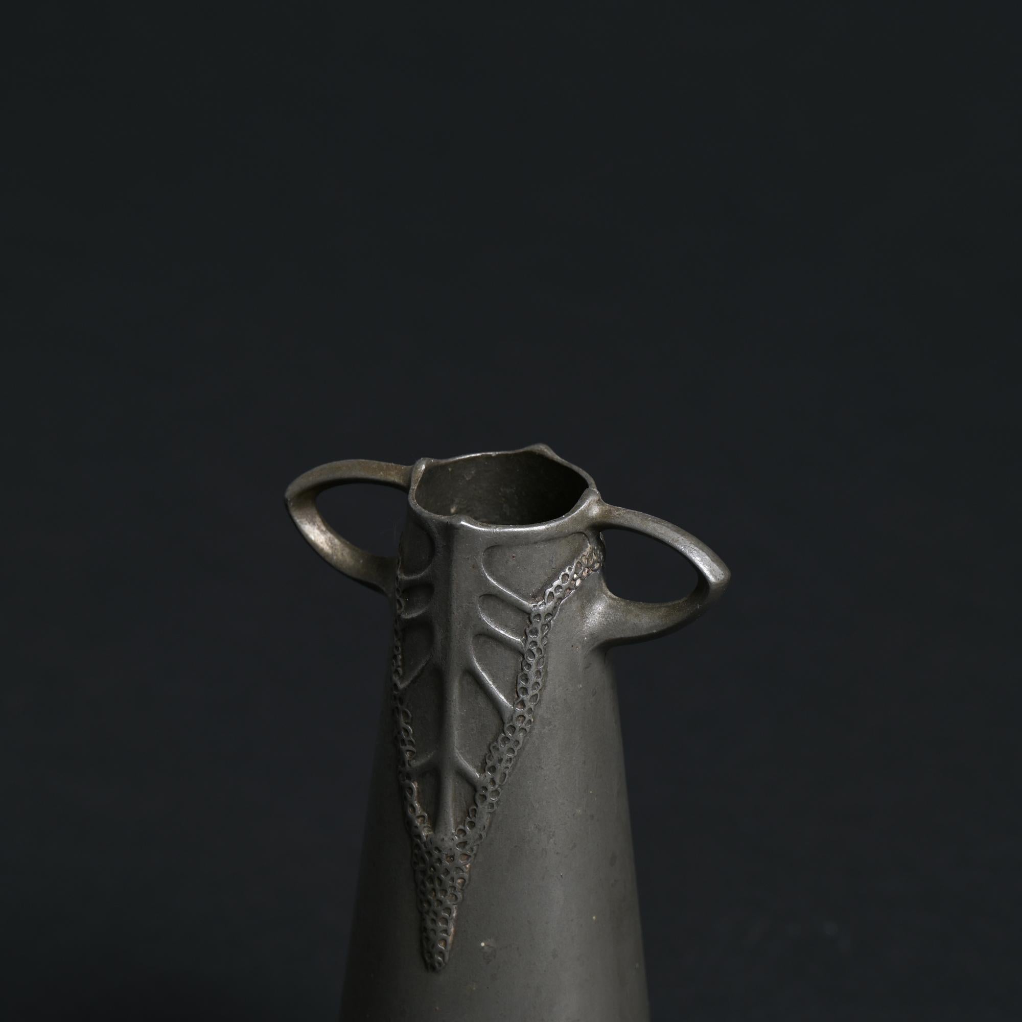 Tin Urania Vase by Friedrich Adler en vente 4