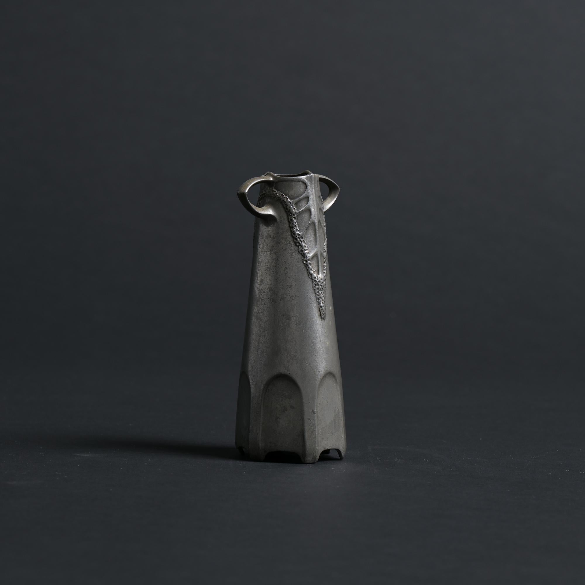 Tin Urania Vase by Friedrich Adler en vente 1
