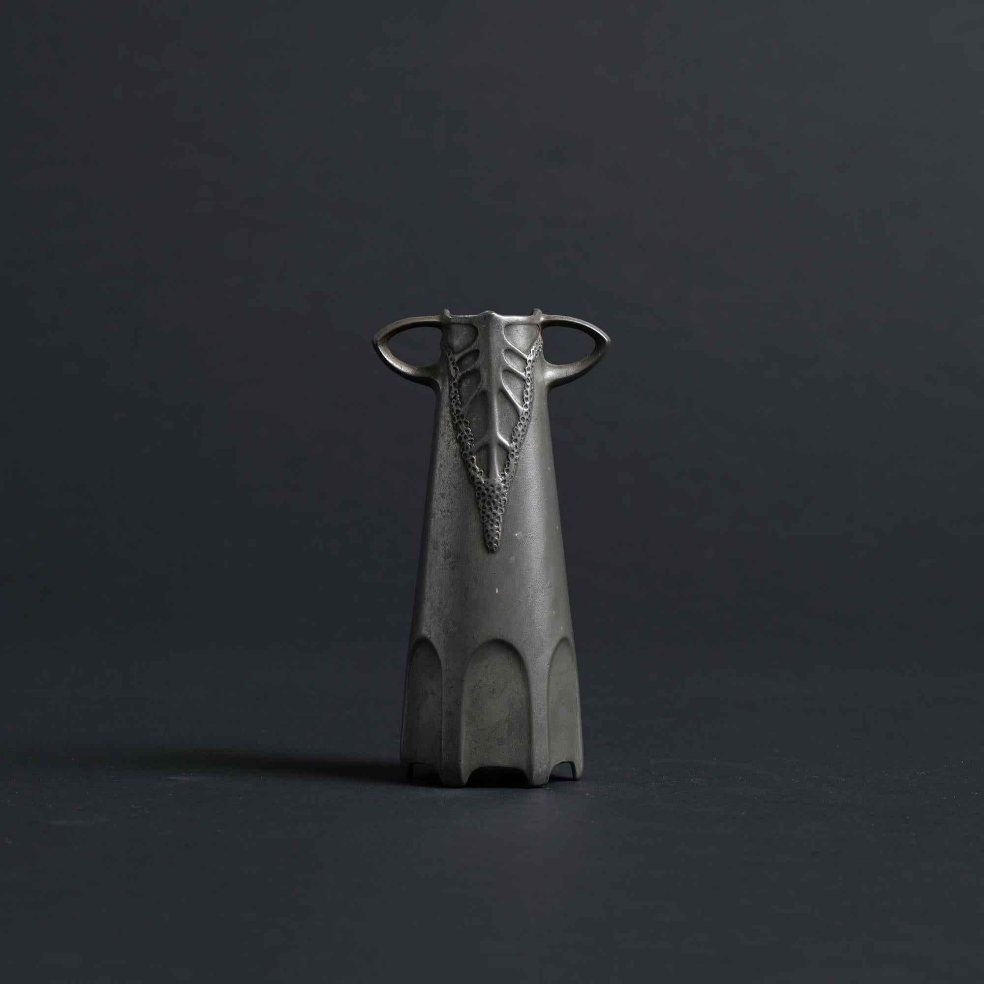 Tin Urania Vase by Friedrich Adler en vente 2