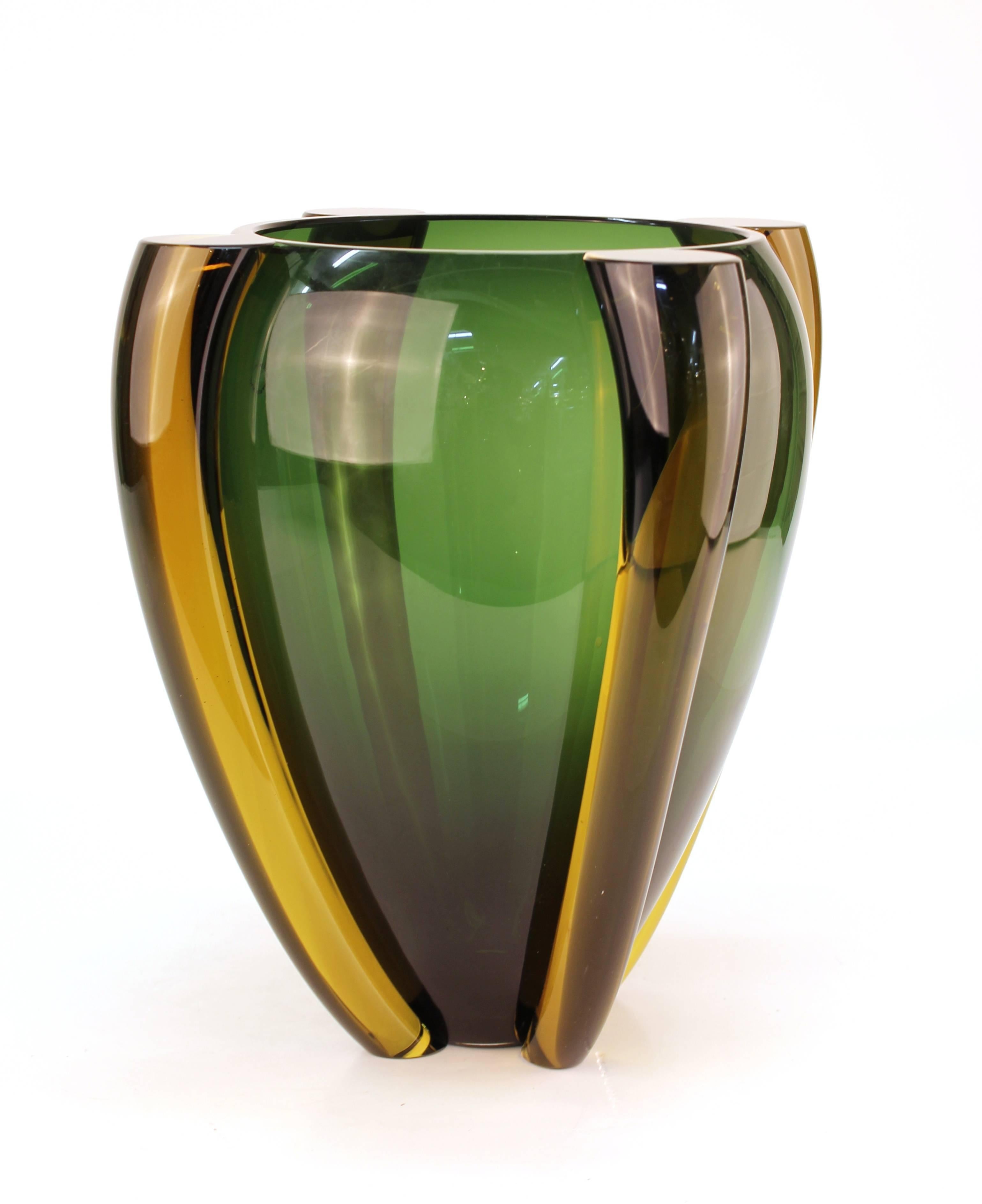 Mid-Century Modern Tina Aufiero for Venini Murano Glass Vase