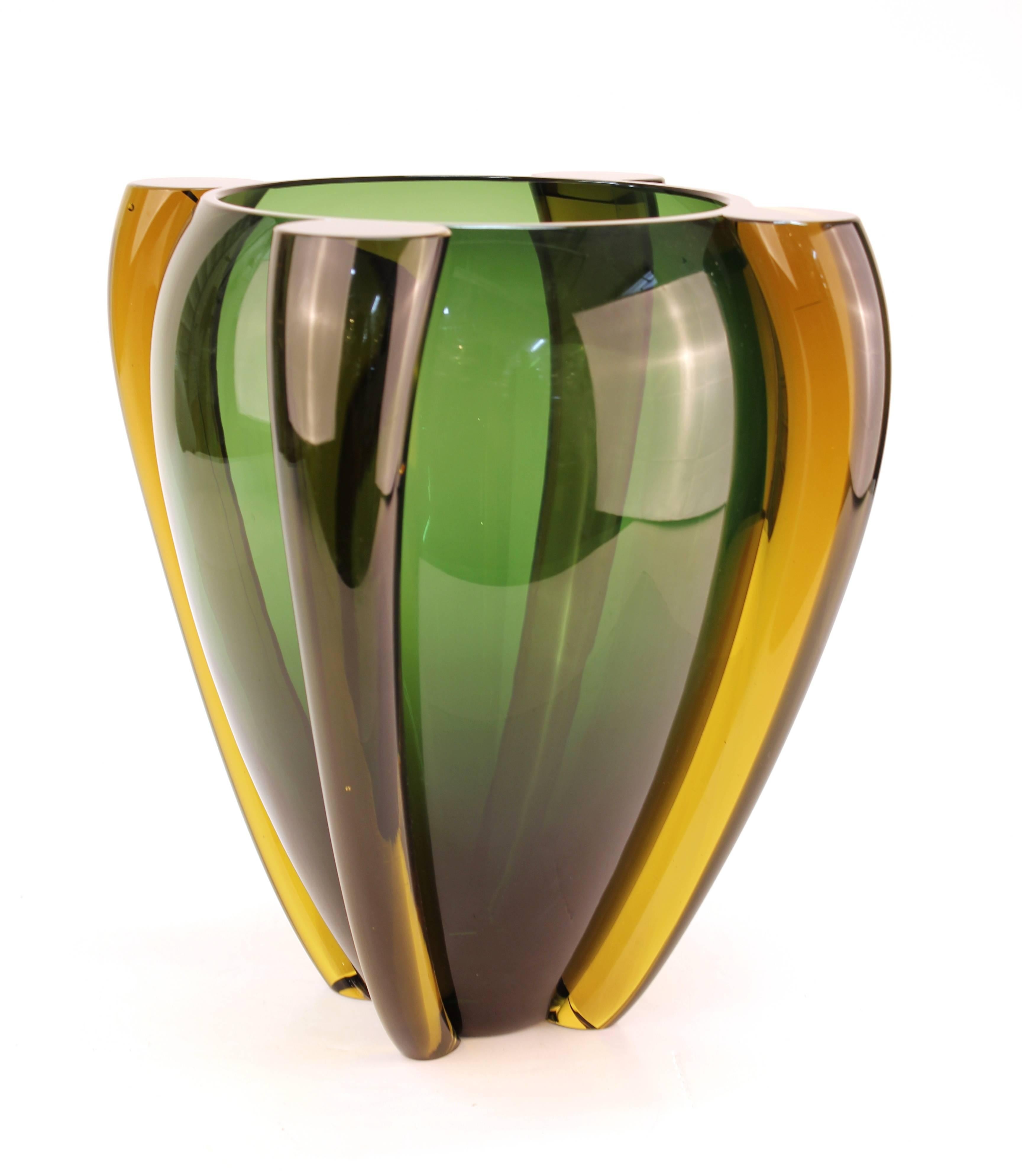Italian Tina Aufiero for Venini Murano Glass Vase