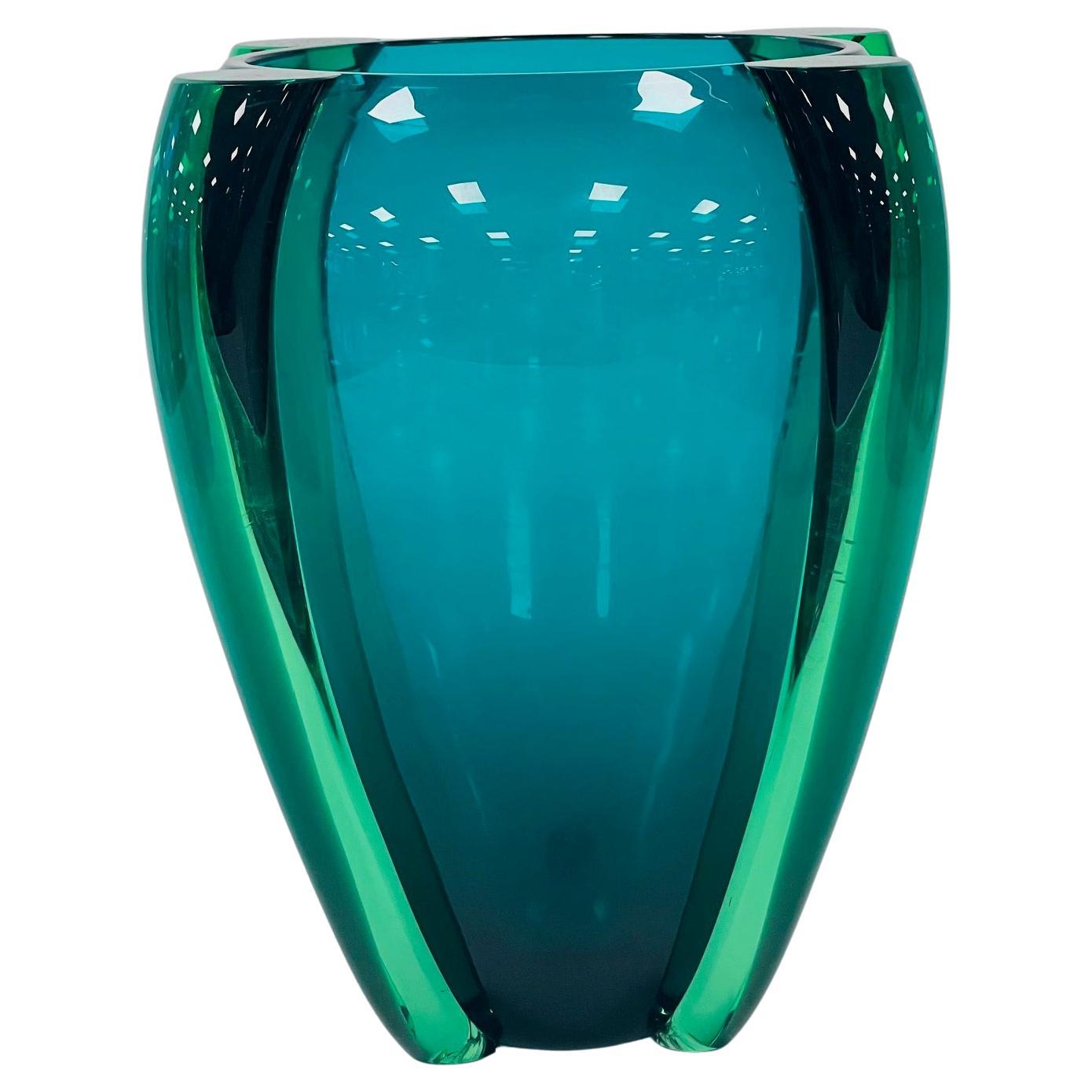 TINA AUFIERO Vase von VENINI aus Murano-Glas "Alboino" um 1983