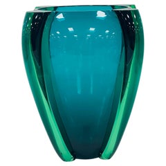 TINA AUFIERO vase by VENINI in Murano glass "Alboino" circa 1983