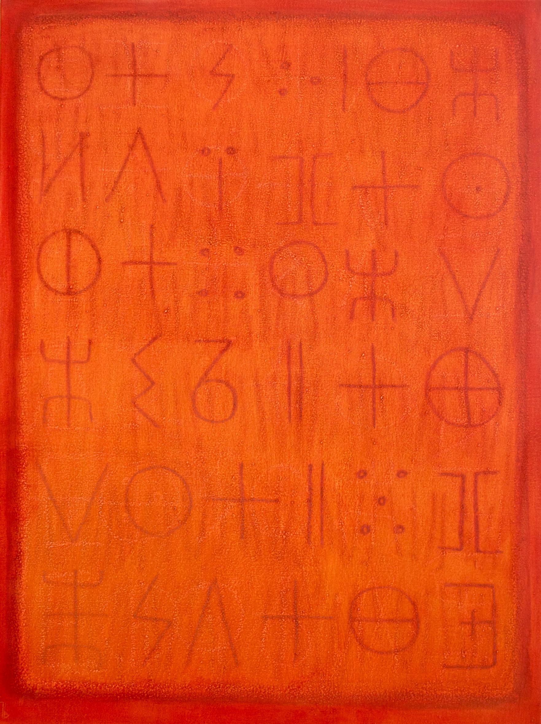 Note antiche - Quadro astratto di grandi dimensioni - Mixed Media Art di Tina Bluefield