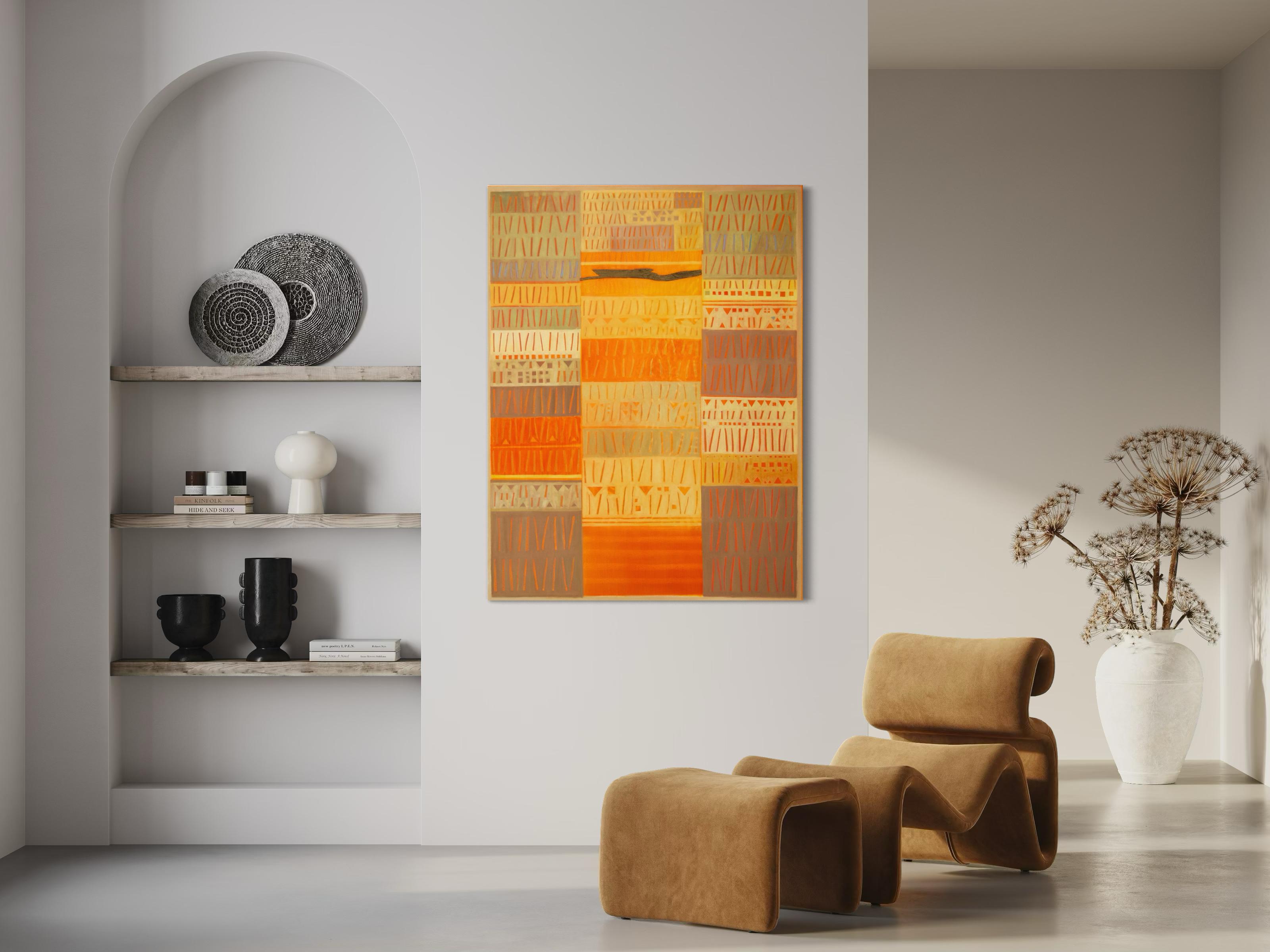 Mente del deserto - Quadro astratto di grandi dimensioni - Mixed Media Art Contemporaneo di Tina Bluefield