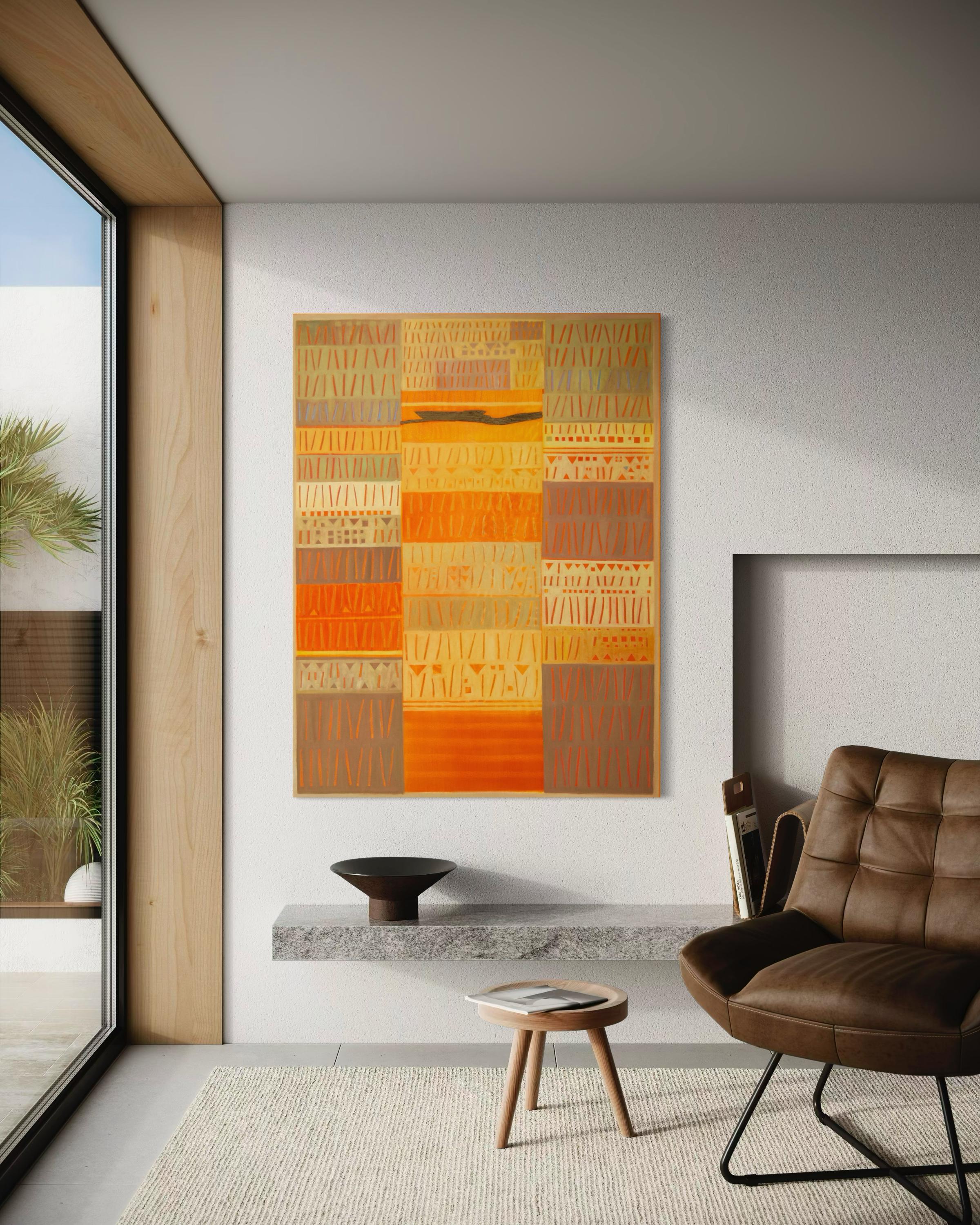 Mente del deserto - Quadro astratto di grandi dimensioni in vendita 1
