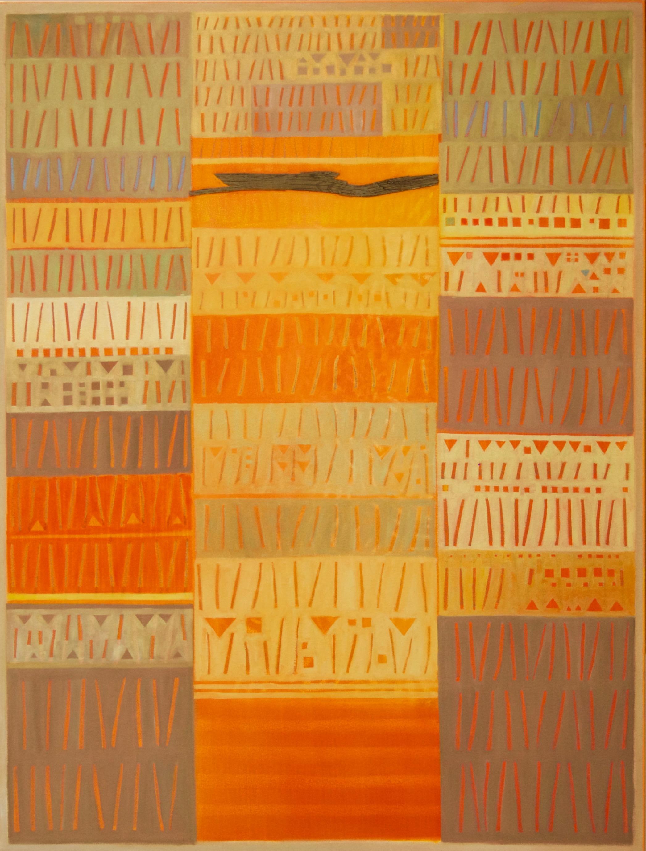 Mente del deserto - Quadro astratto di grandi dimensioni - Mixed Media Art di Tina Bluefield