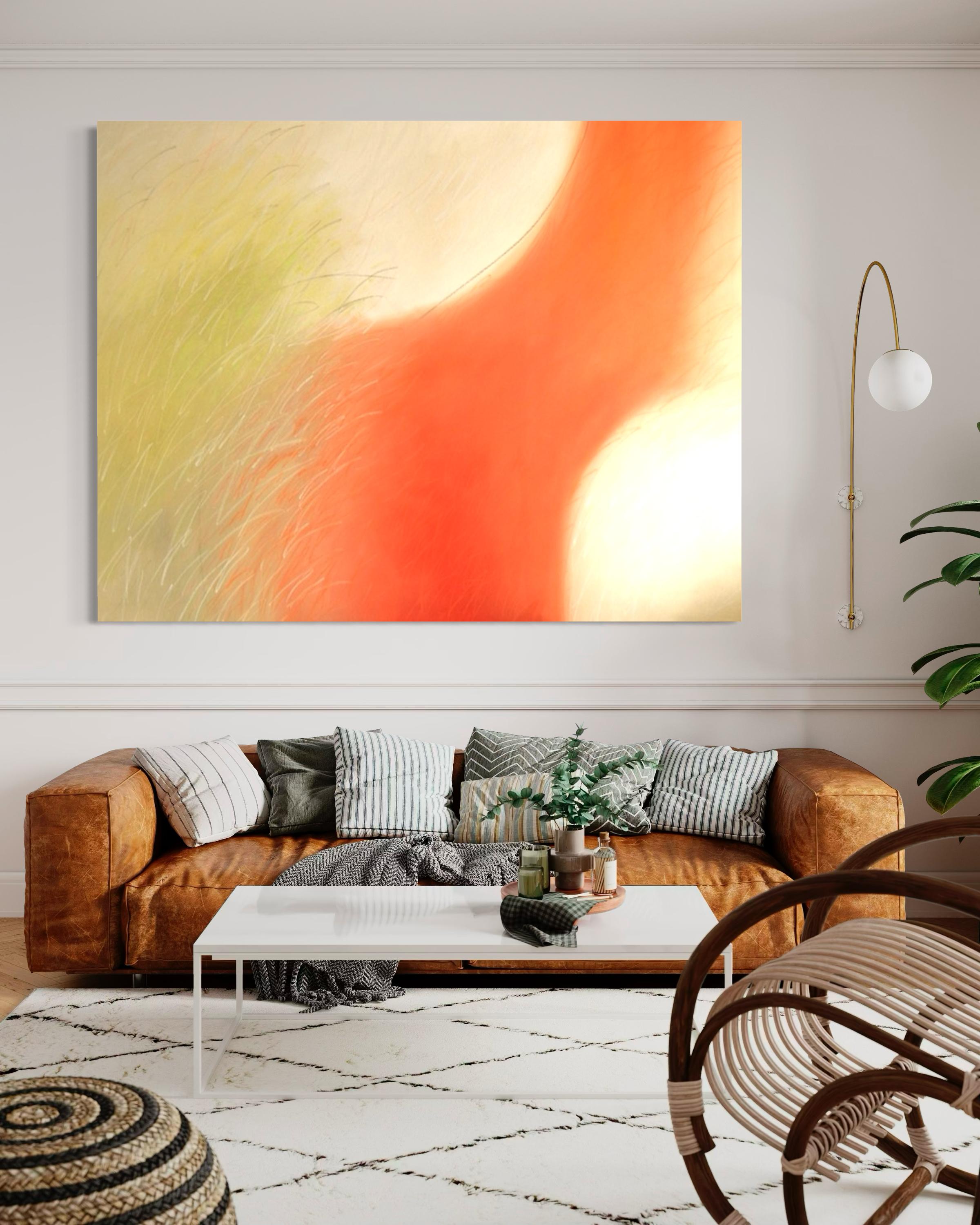Felicità - Quadro astratto di grandi dimensioni - Painting di Tina Bluefield