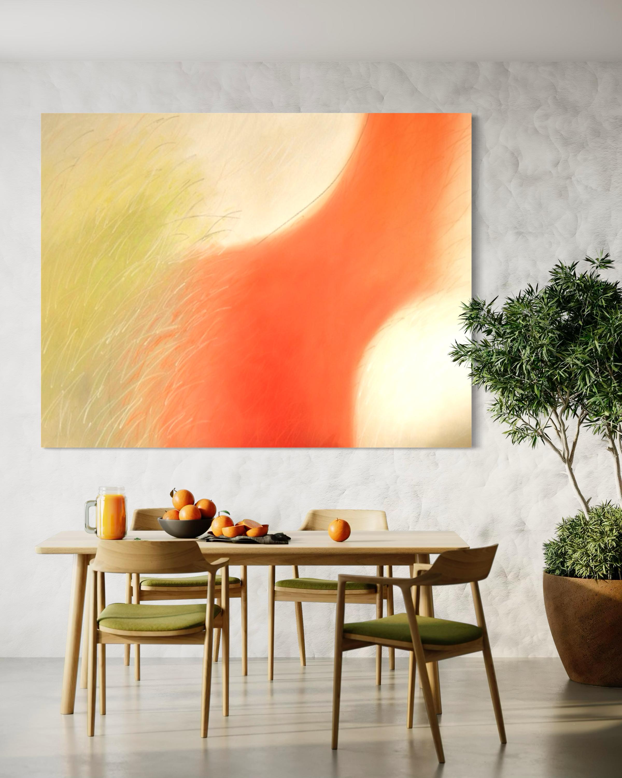 Felicità - Quadro astratto di grandi dimensioni - Painting Contemporaneo di Tina Bluefield