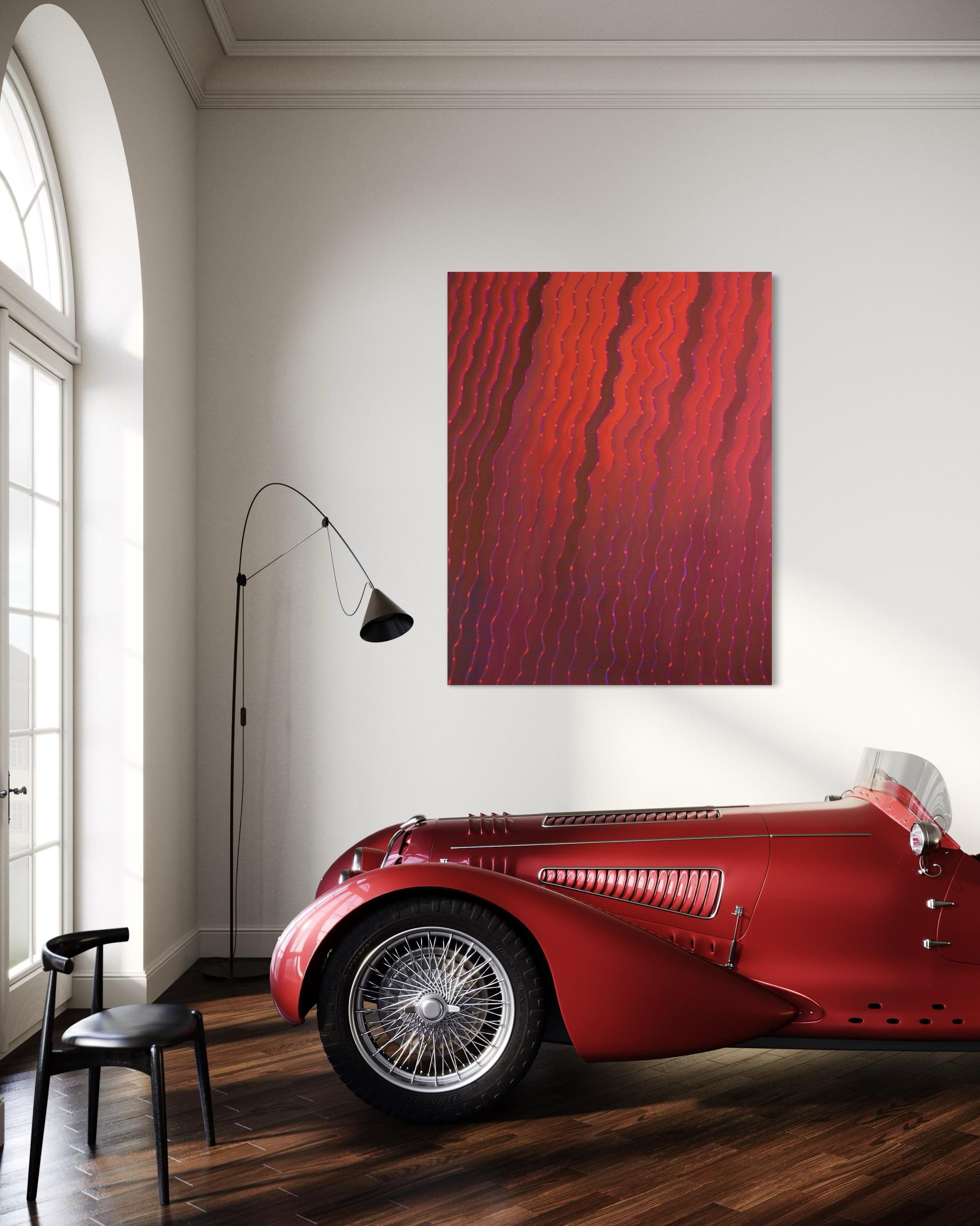 Onde del cuore - Quadro astratto di grandi dimensioni - Mixed Media Art Contemporaneo di Tina Bluefield