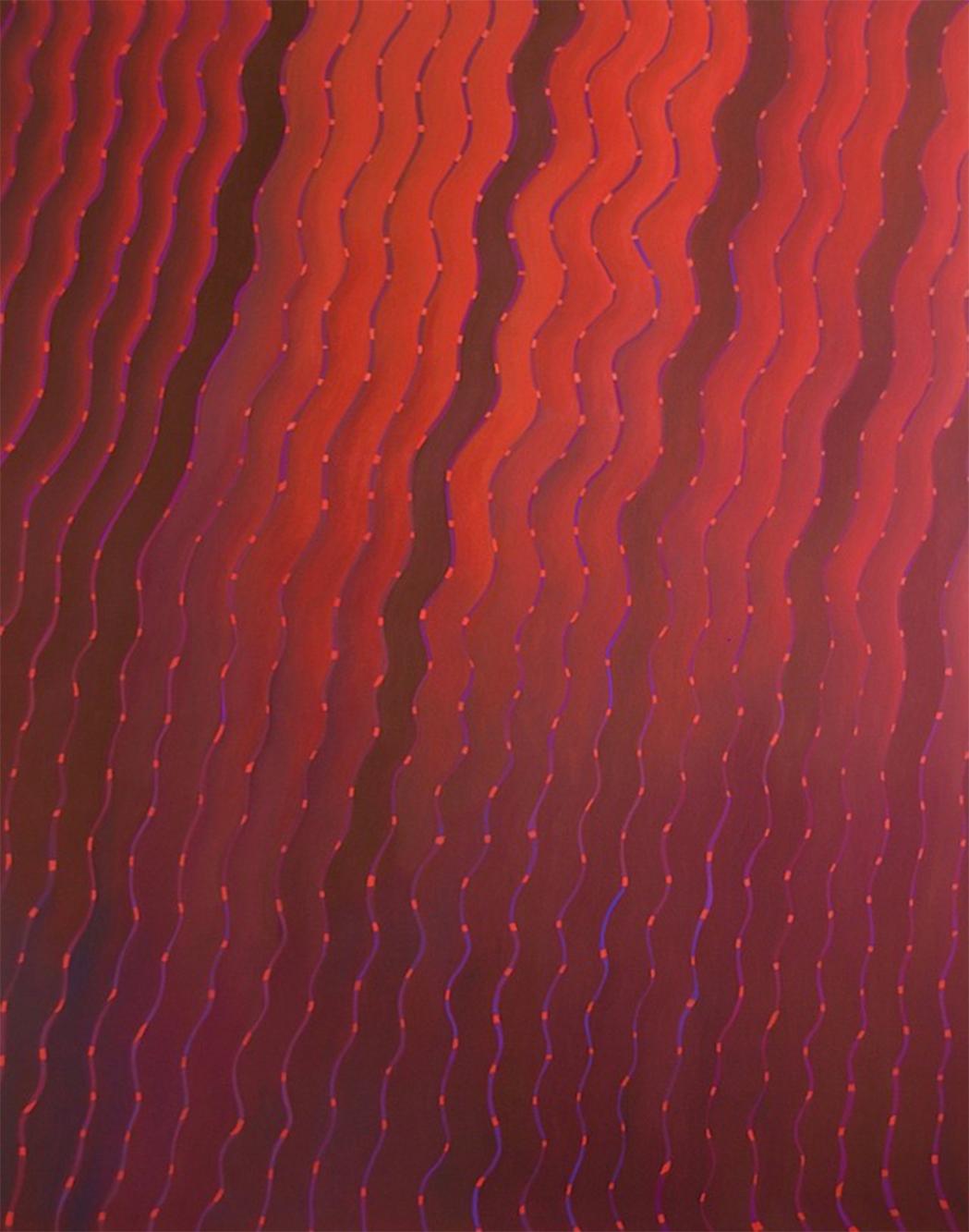 Onde del cuore - Quadro astratto di grandi dimensioni - Mixed Media Art di Tina Bluefield