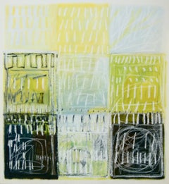 Nueve historias - Pintura abstracta grande