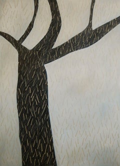 Albero della pioggia - Quadro astratto di grandi dimensioni