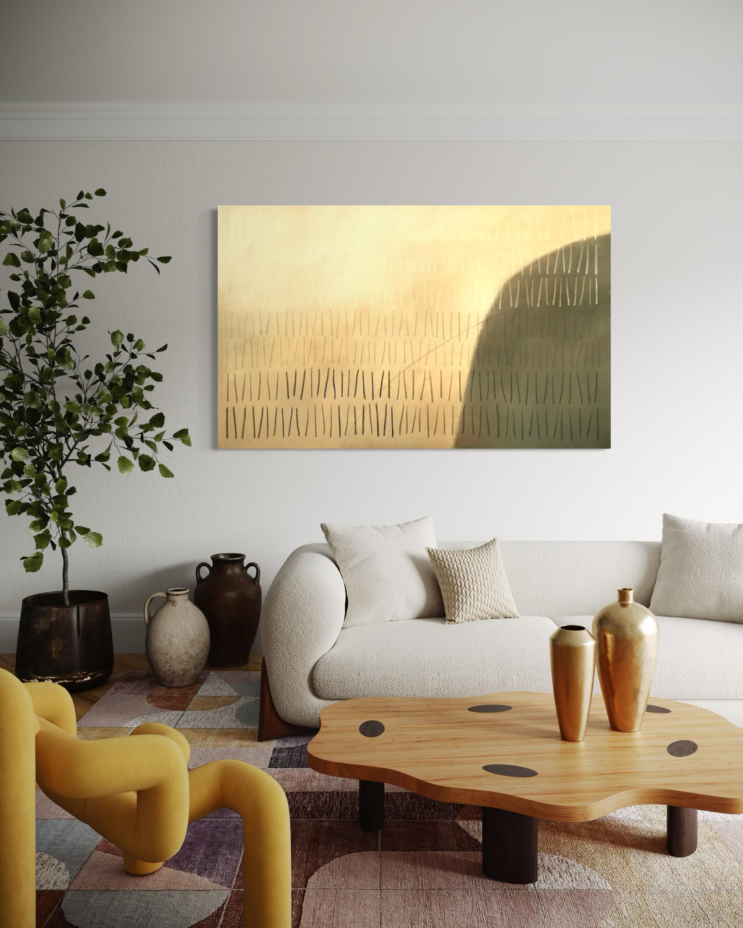 Tall Story - Quadro astratto di grandi dimensioni in vendita 1
