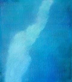 "Water Dance" - Brilliant Contemporary Abstract Artwork in Turquoise and Blue