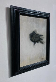 Starling From Life - Original Oil Still-Life Painting on Panel with Bird
