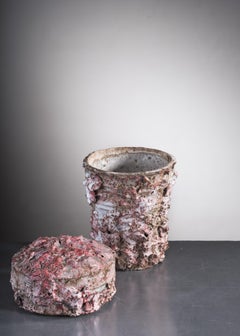 Tina Langhoff Stoneware and Porcelain Jar with Lid