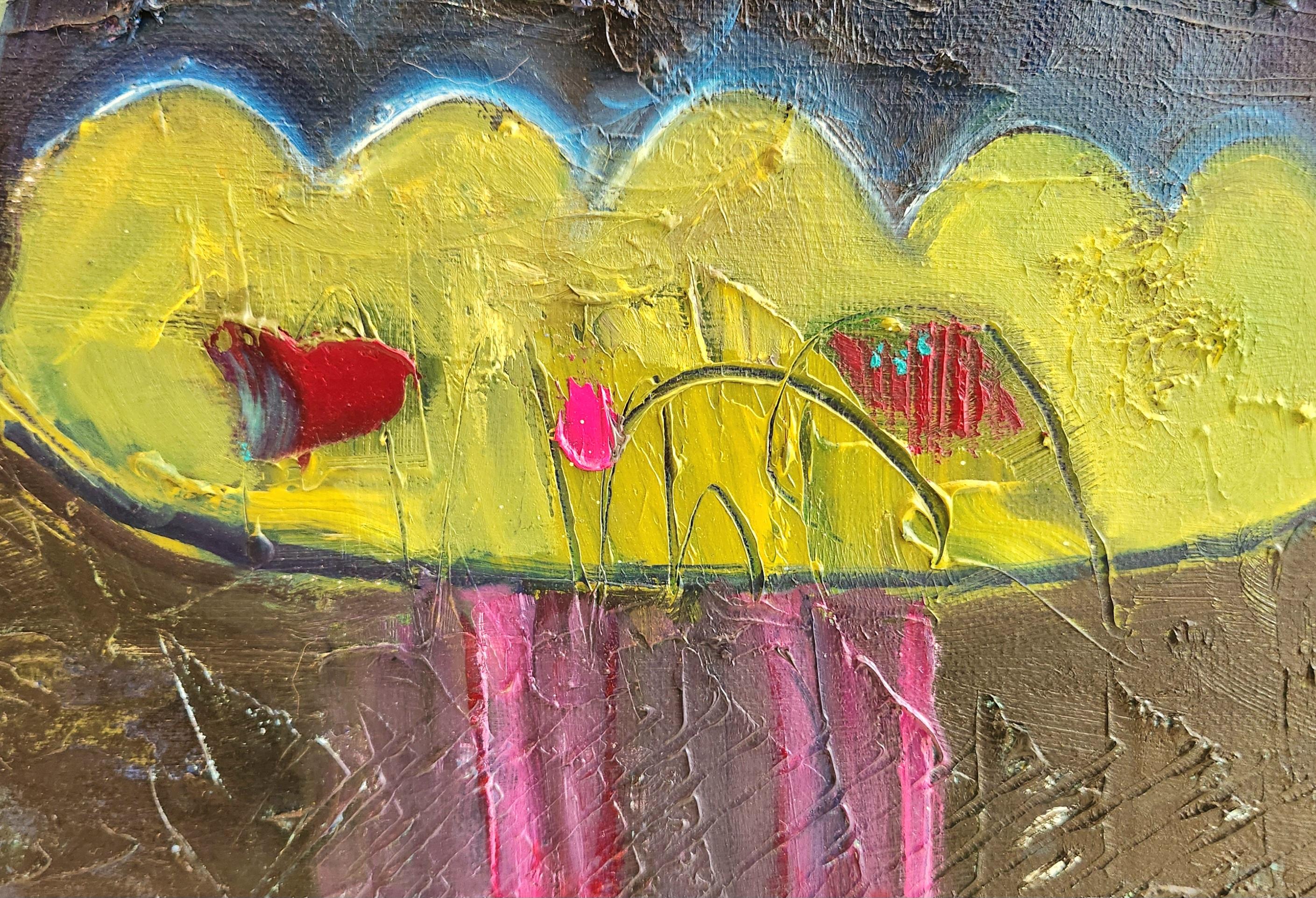 Pintura al óleo sobre lienzo --  La Gran Falda en venta 3