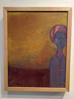 Portrait in Oil -- Woman on the Edge