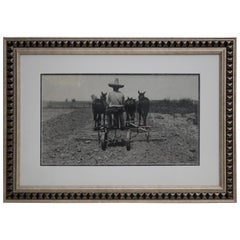 Tina Modotti Original Signature Photograph of Field Worker, circa 1920s
