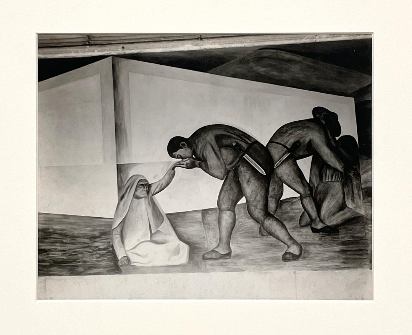 1920's Gelatin Silver Print by Tina Modotti of a Mural Fresco by Clemente Orozco For Sale 2
