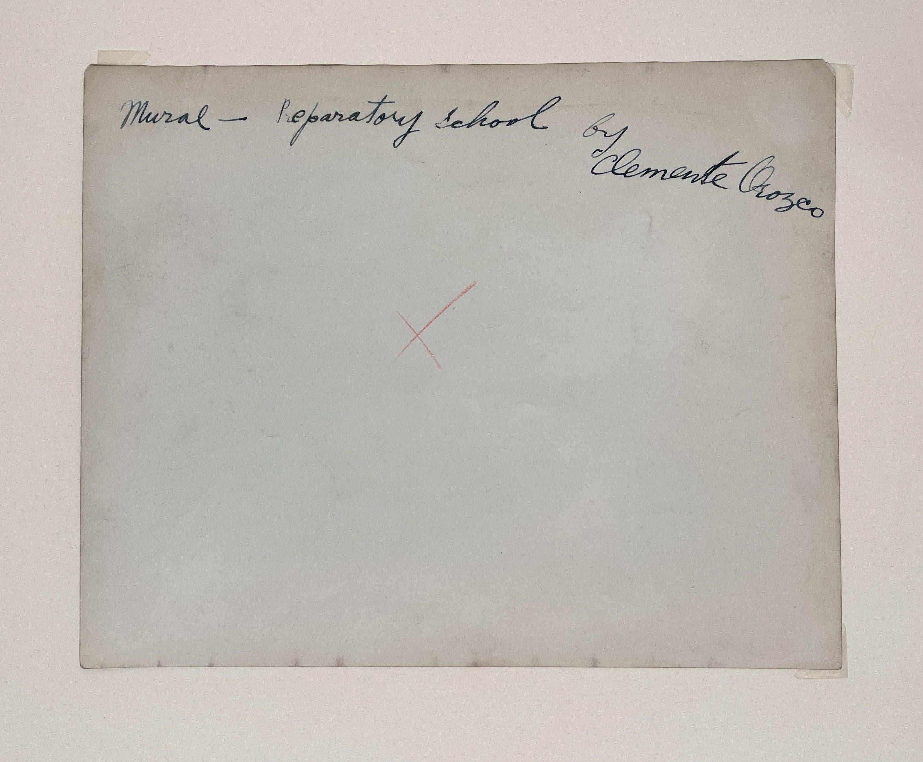 1920's Gelatin Silver Print by Tina Modotti of a Mural Fresco by Clemente Orozco For Sale 6