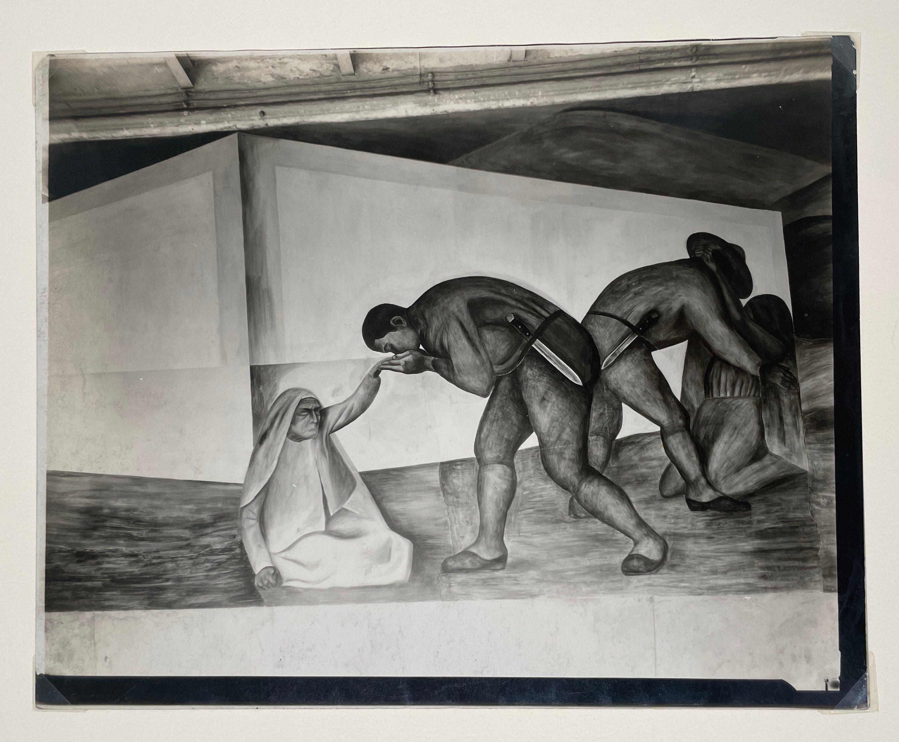 1920's Gelatin Silver Print by Tina Modotti of a Mural Fresco by Clemente Orozco For Sale 5