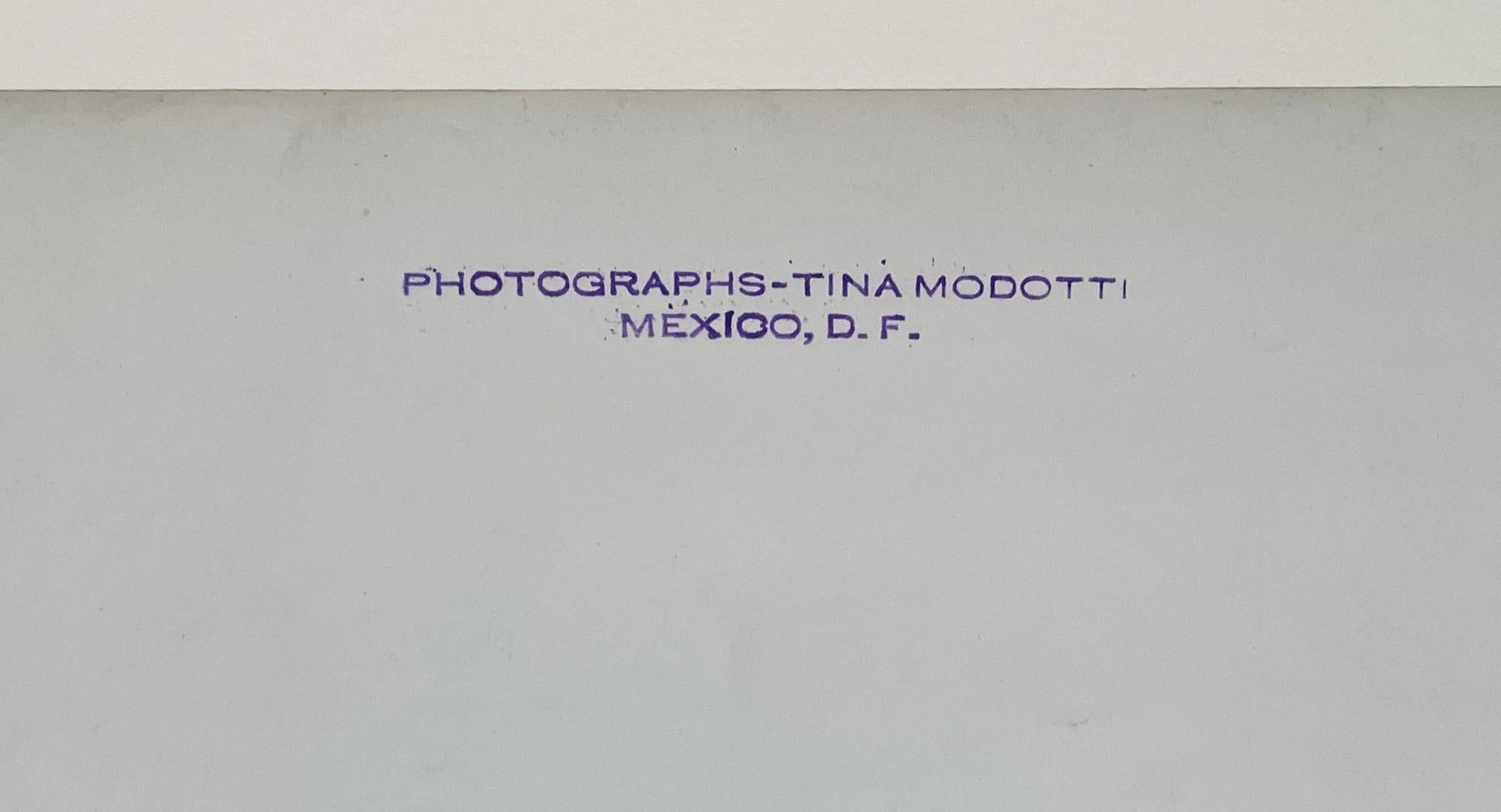 1920's Gelatin Silver Print by Tina Modotti of a Mural Fresco by Diego Rivera For Sale 9
