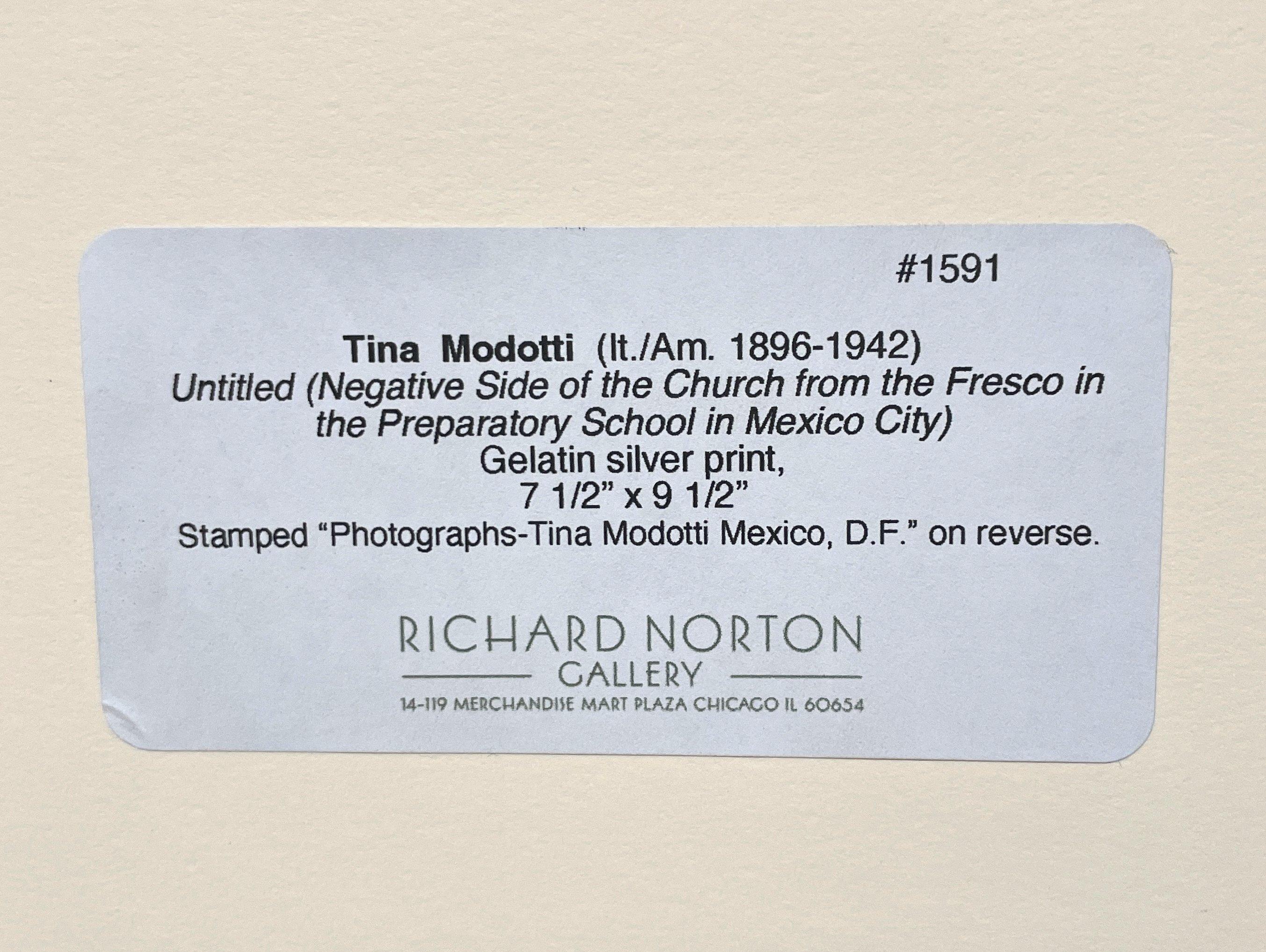 1920's Gelatin Silver Print by Tina Modotti of a Mural Fresco by Diego Rivera For Sale 10