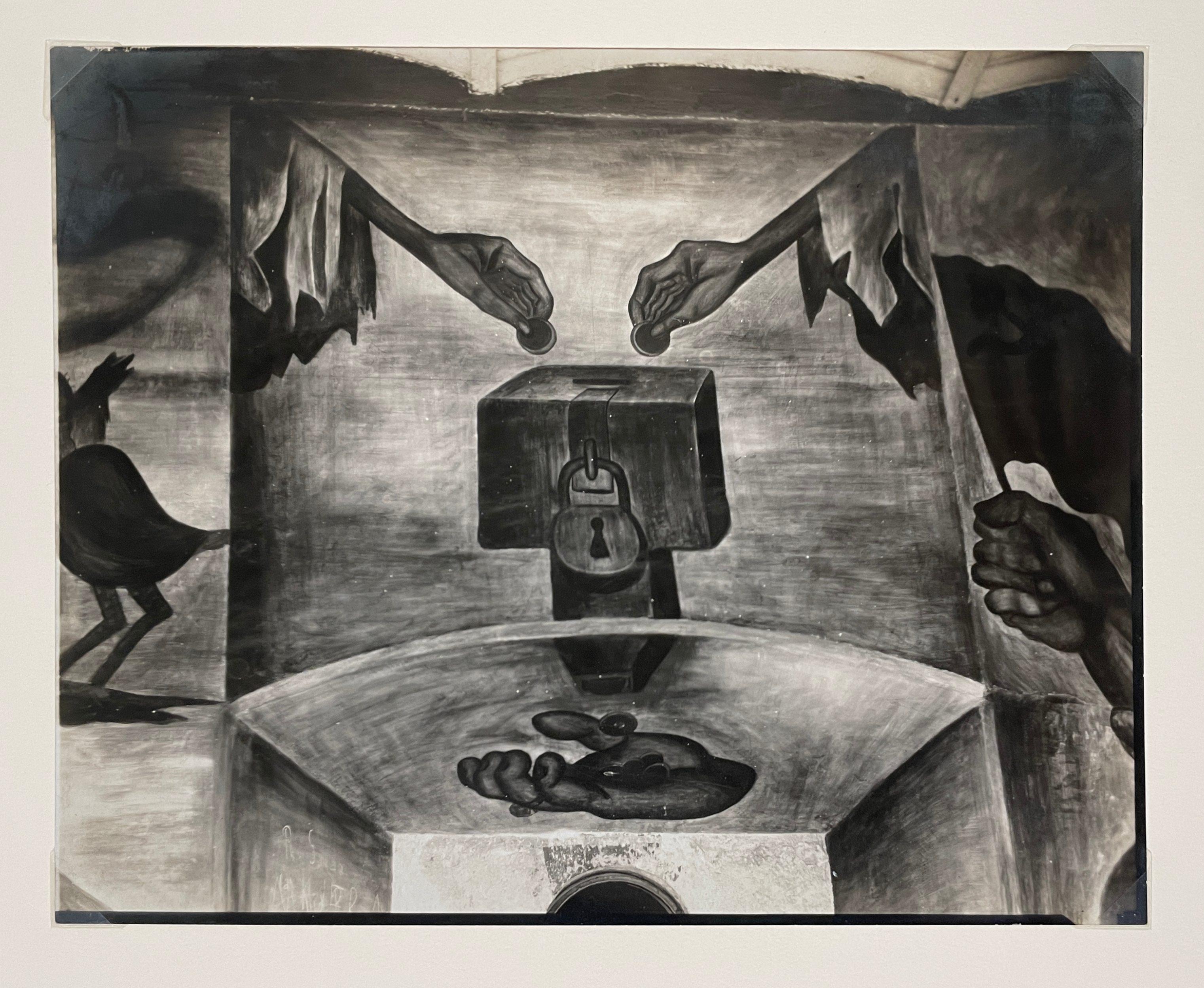1920's Gelatin Silver Print by Tina Modotti of a Mural Fresco by Diego Rivera For Sale 3