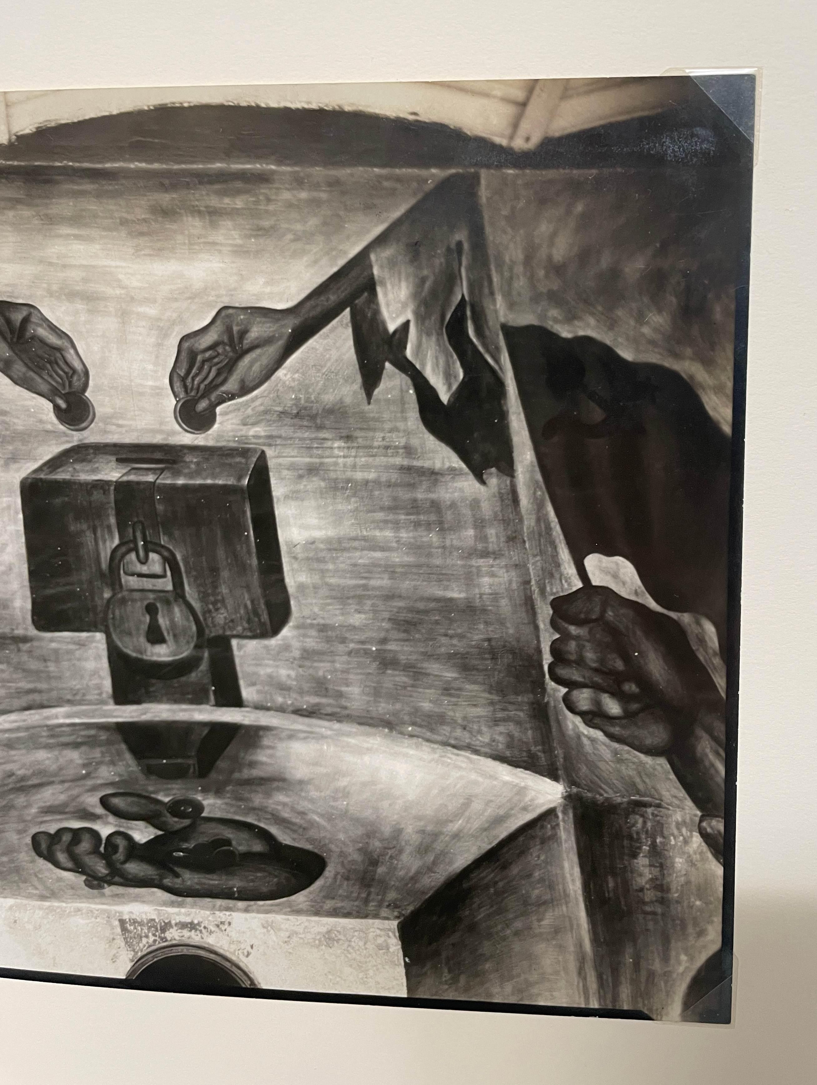 1920's Gelatin Silver Print by Tina Modotti of a Mural Fresco by Diego Rivera For Sale 6